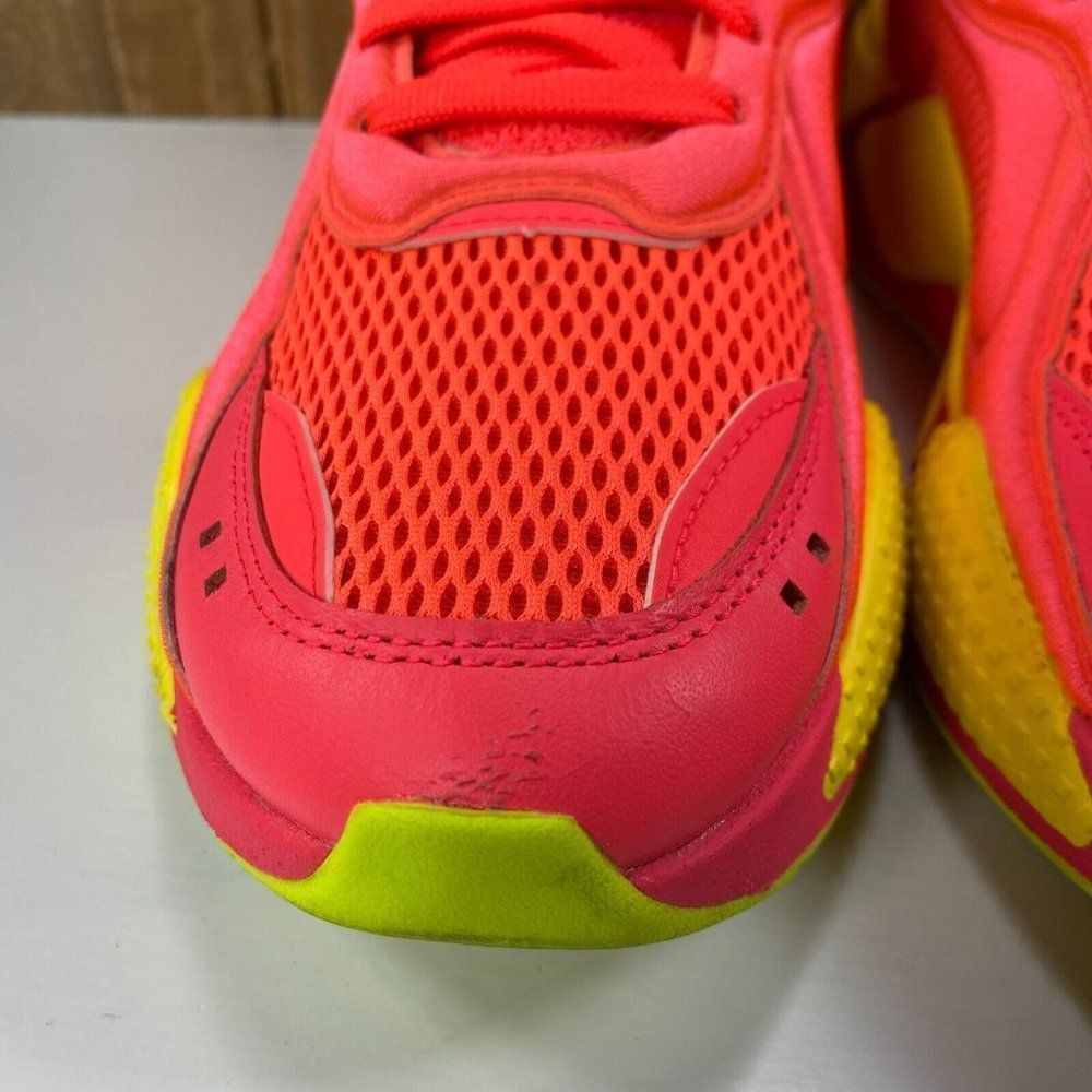 Puma Rs-X Soft Case Womens 8 Pink Alert Yellow Neon Athletic Running Shoes View 4
